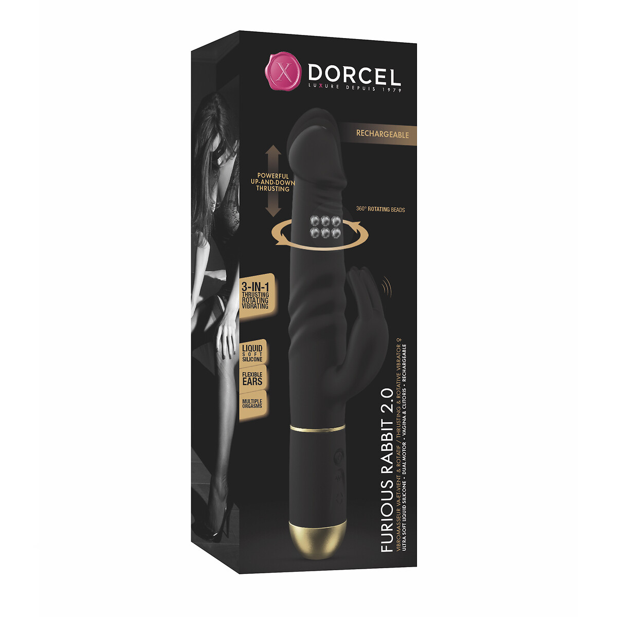 DORCEL<br>Vibrador Furious Rabbit 2.0