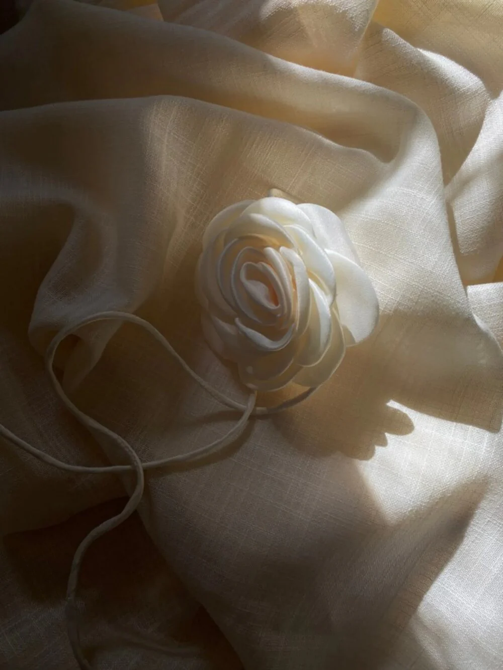 Pico  Satin Rose String - Ivory