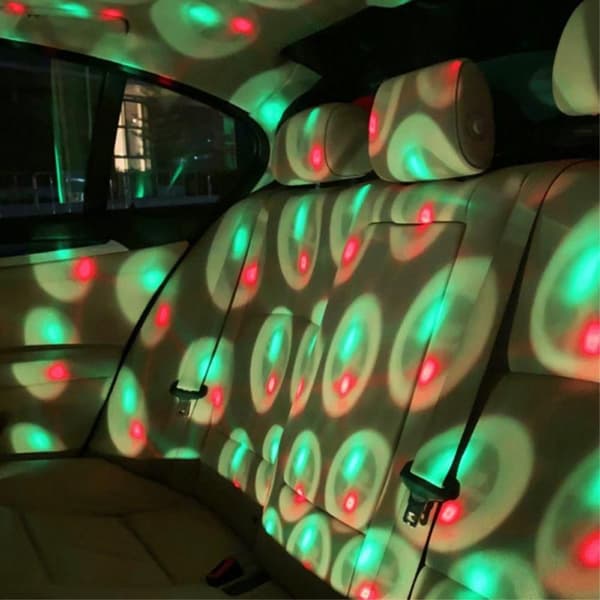 USB-lampe Takprojektor til bilsoverom DiscoBall romantisk dekor