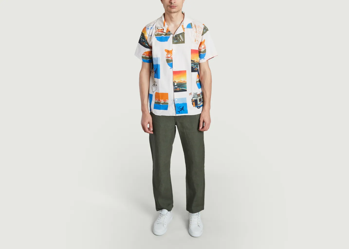 Chemisette imprimé fantaisie boxy fit KCA x Jonas Claesson KCA