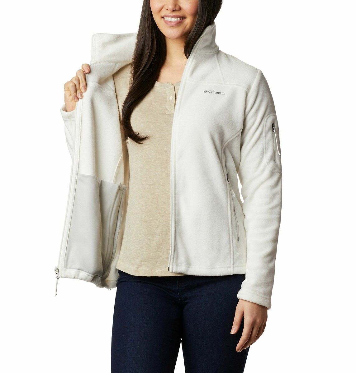 COLUMBIA<br>Colete de lã polar com zíper Fast Trek™ II