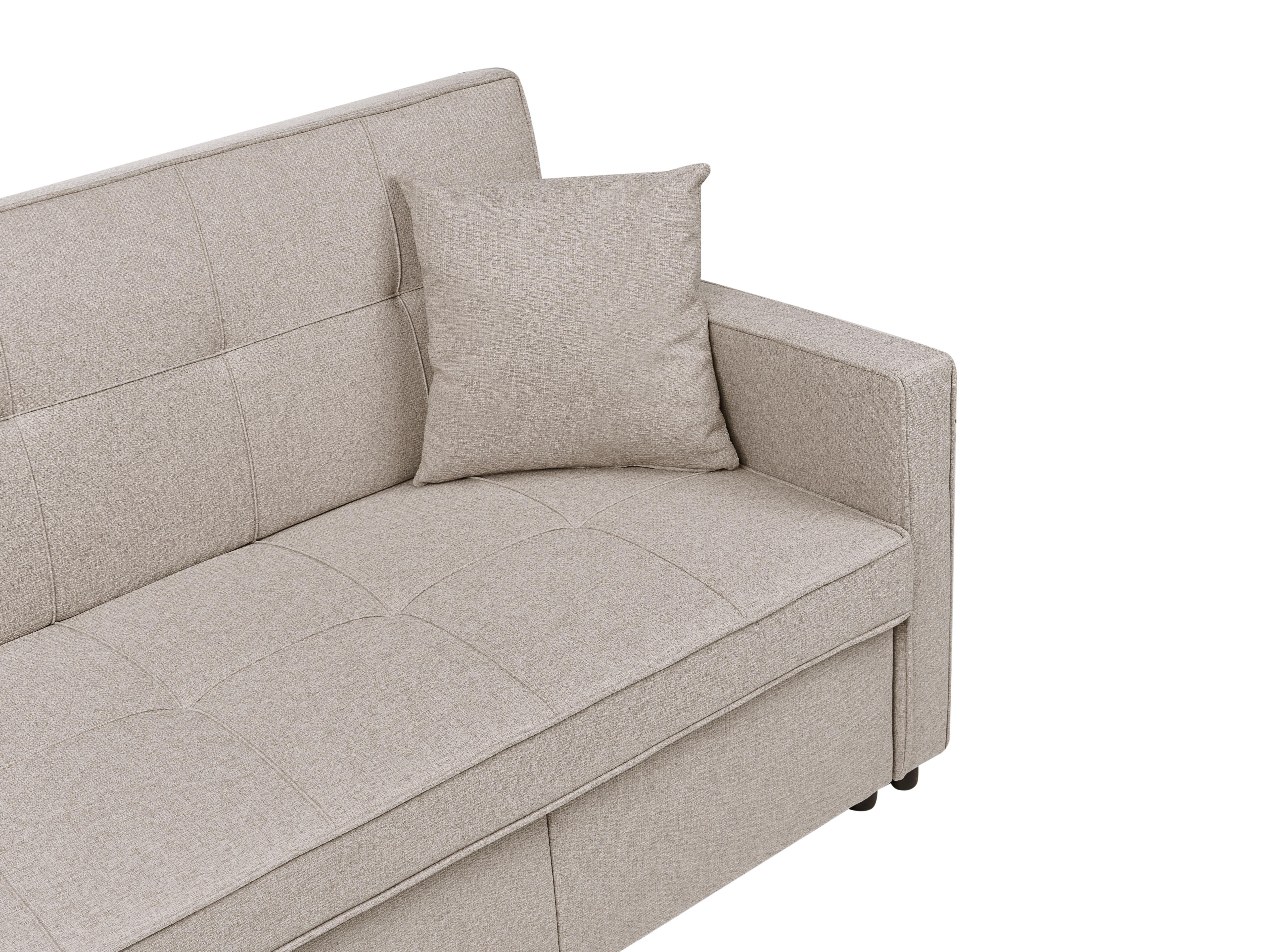Slaapbank 3-zits GLOMMA Stof Beige