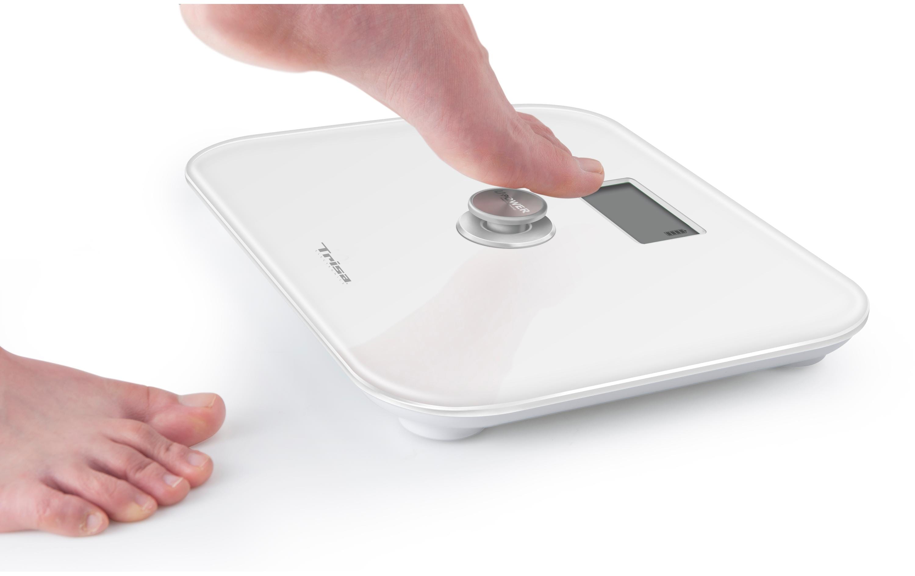 Personenwaage Dynamo Scale WeissKörperwaage mit Dynamo