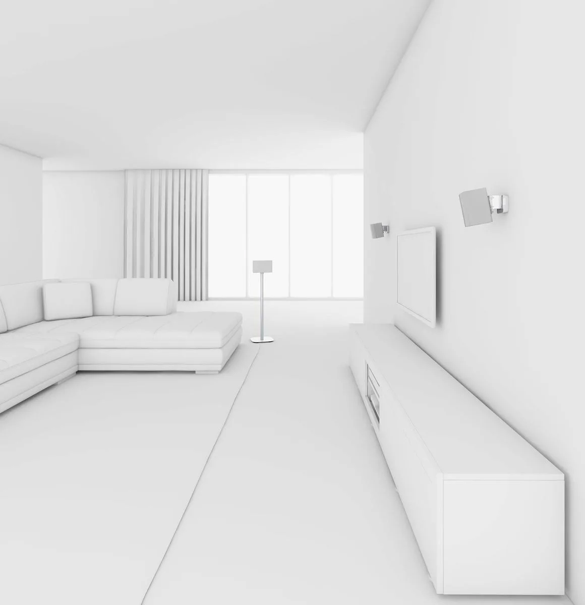 Vogel's Sound 3200 Blanc Supports pour enceintes