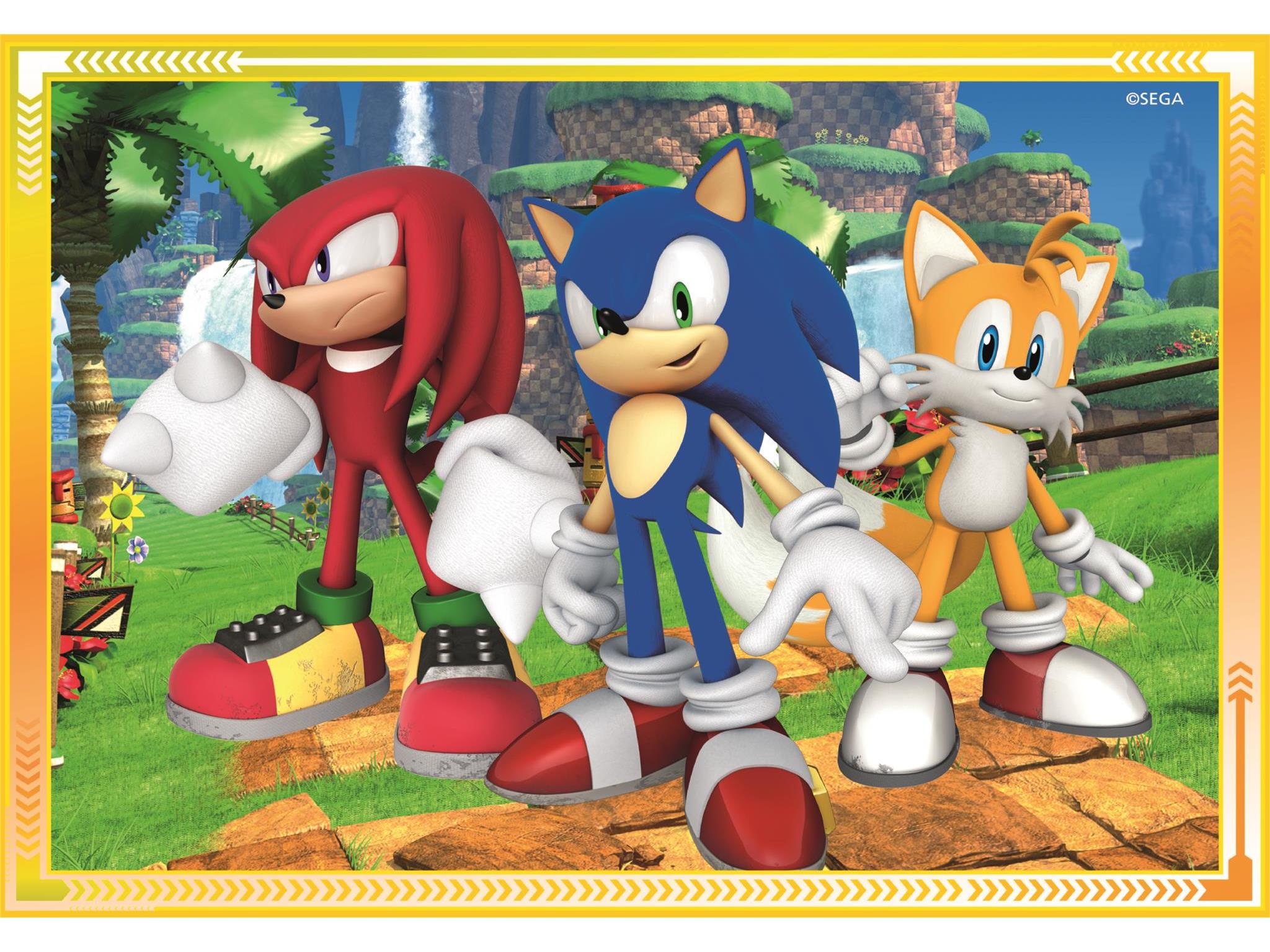 PUZZLE 4 EM 1 CLEMENTONI SONIC