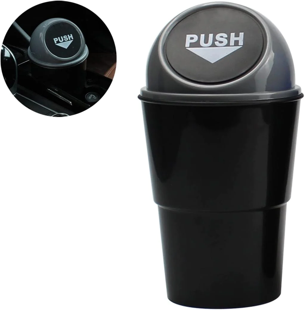 Mini Poubelle de Voiture de 0,5L gris Vendos85