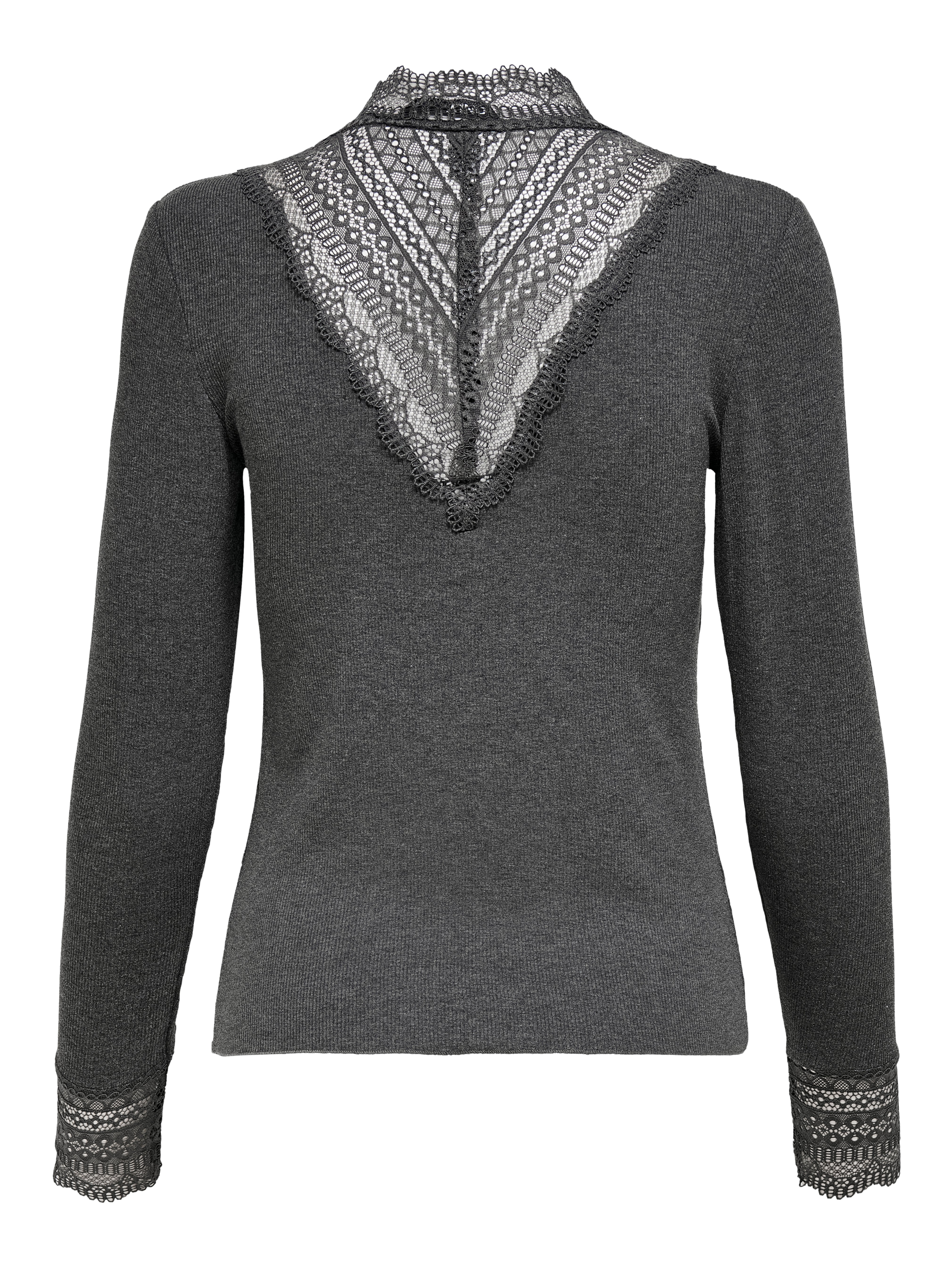 ONLTILDE Top Dark Grey Melange