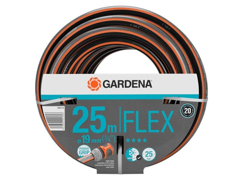 GARDENA Gartenschlauch Comfort FLEX 25 m Ø 19 mm Gartenschlauch mit Power Grip Profil