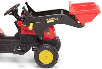Alex's Garage Trampetraktor Med Skuff, Rød