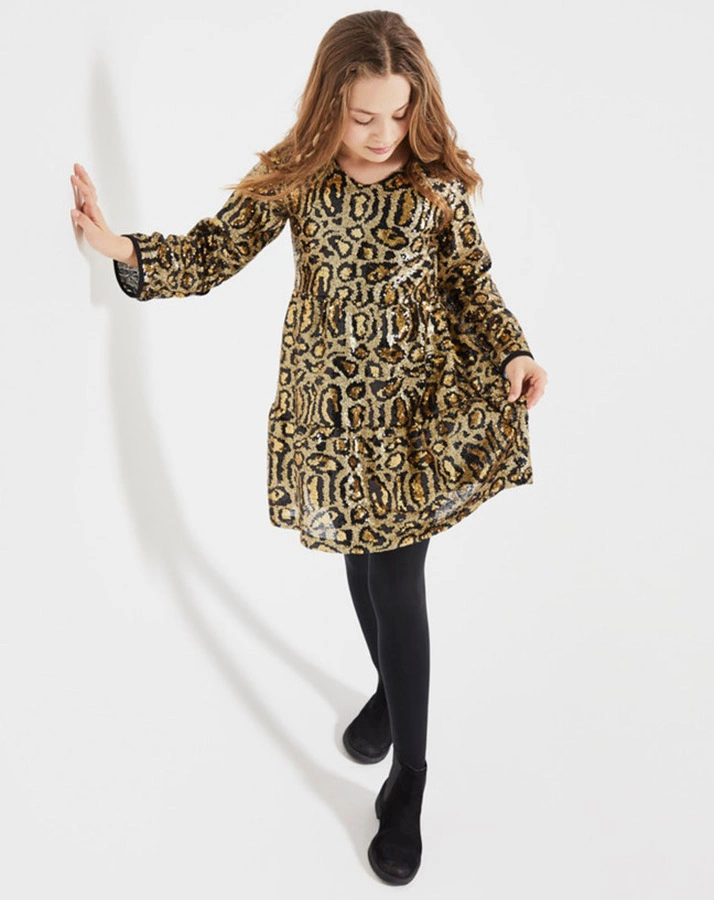 Pailletten-Kleid NKFRHANTI in schwarz