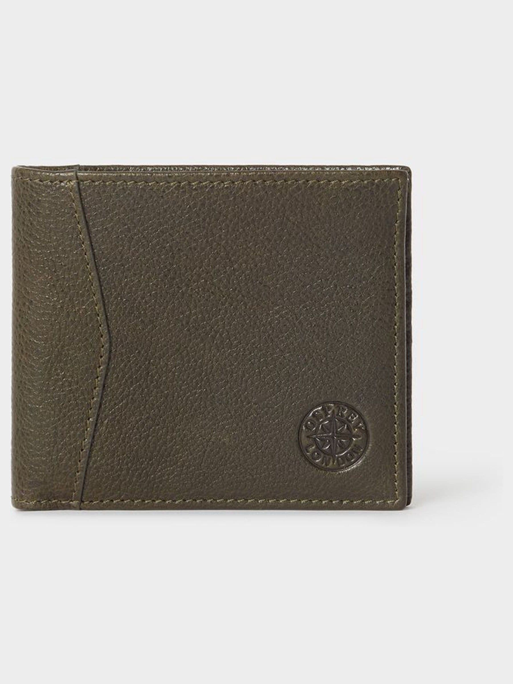 Groen - Osprey London - The Compass zwarte leren pasjeshouder