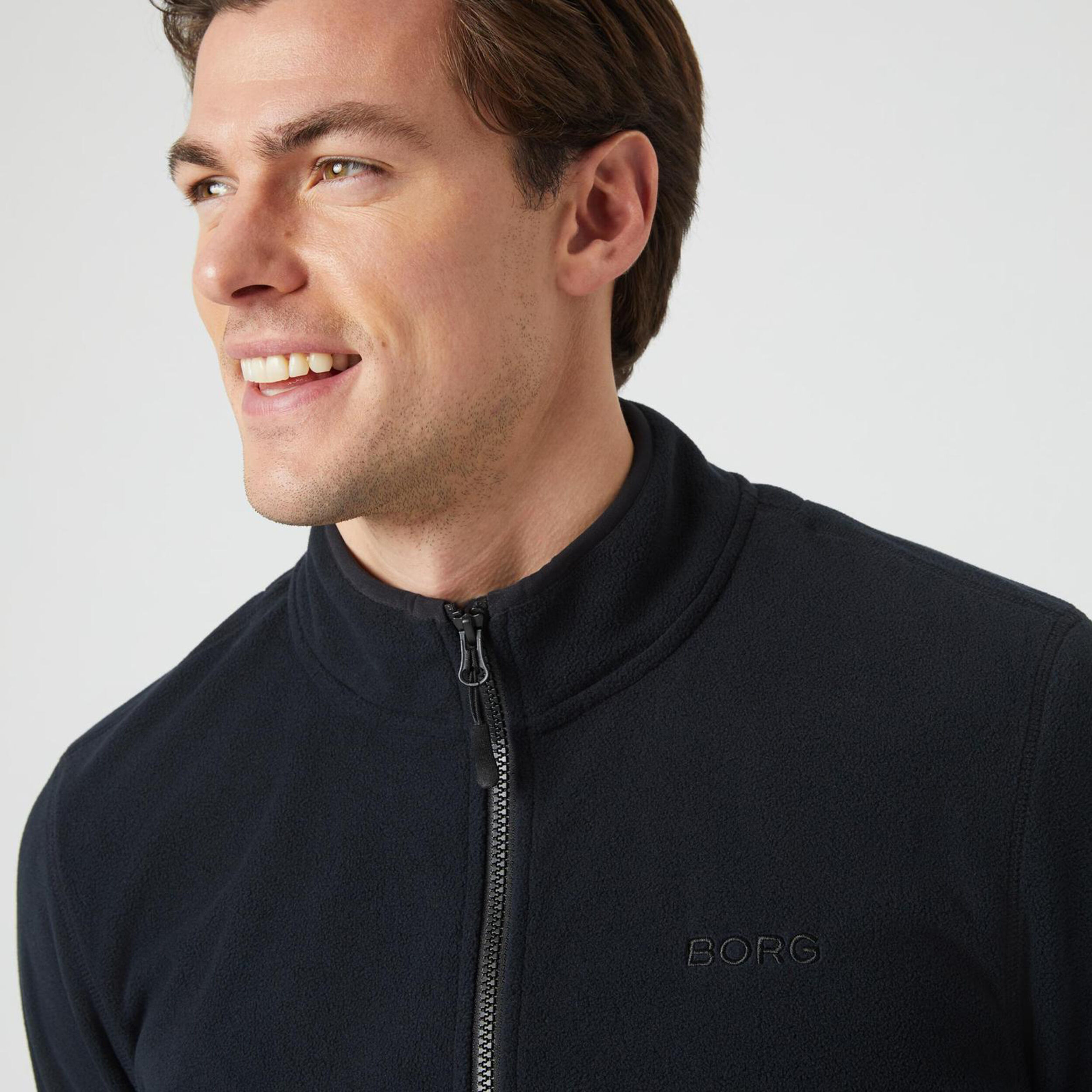 Björn Borg Full Zip Gilet En Coton Hommes - Noir