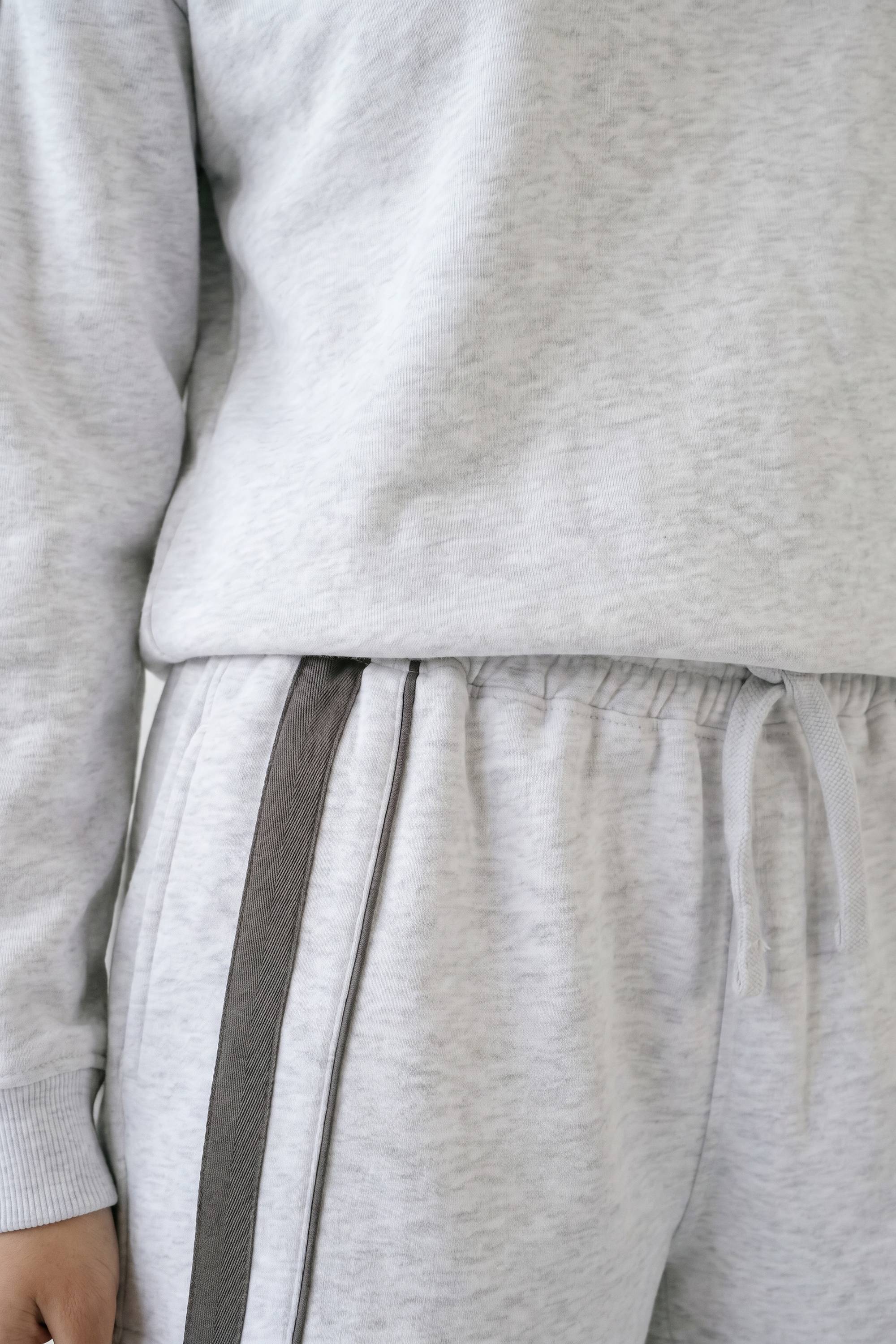 boohoo Ensemble De Survêtement Sweat-shirt Et Short À Détail Double Bande