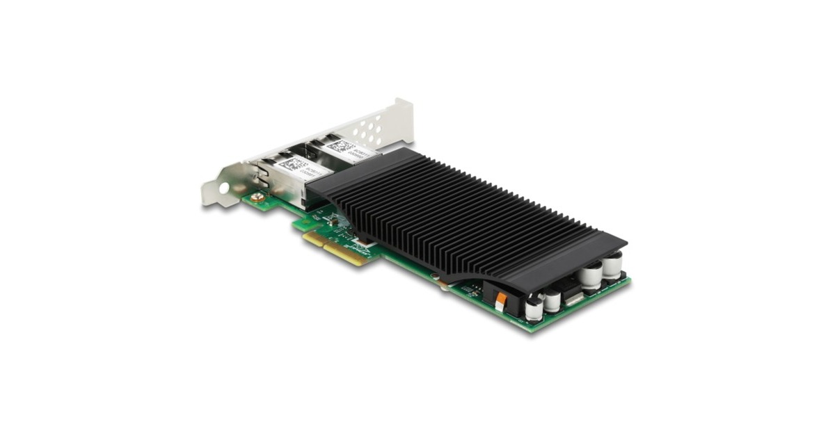 DeLOCKPCI Express x4 Card to 2 x RJ45 Gigabit LAN PoE+ i350 netwerkadapter