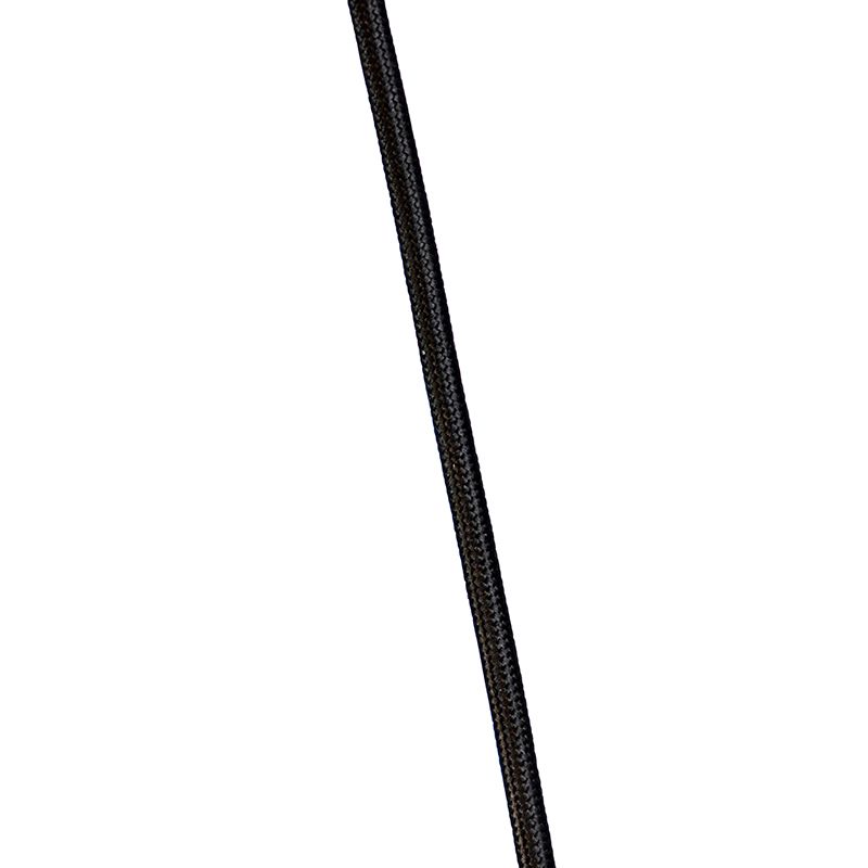 Art deco hanglamp messing met blauwe glazen - Pallon