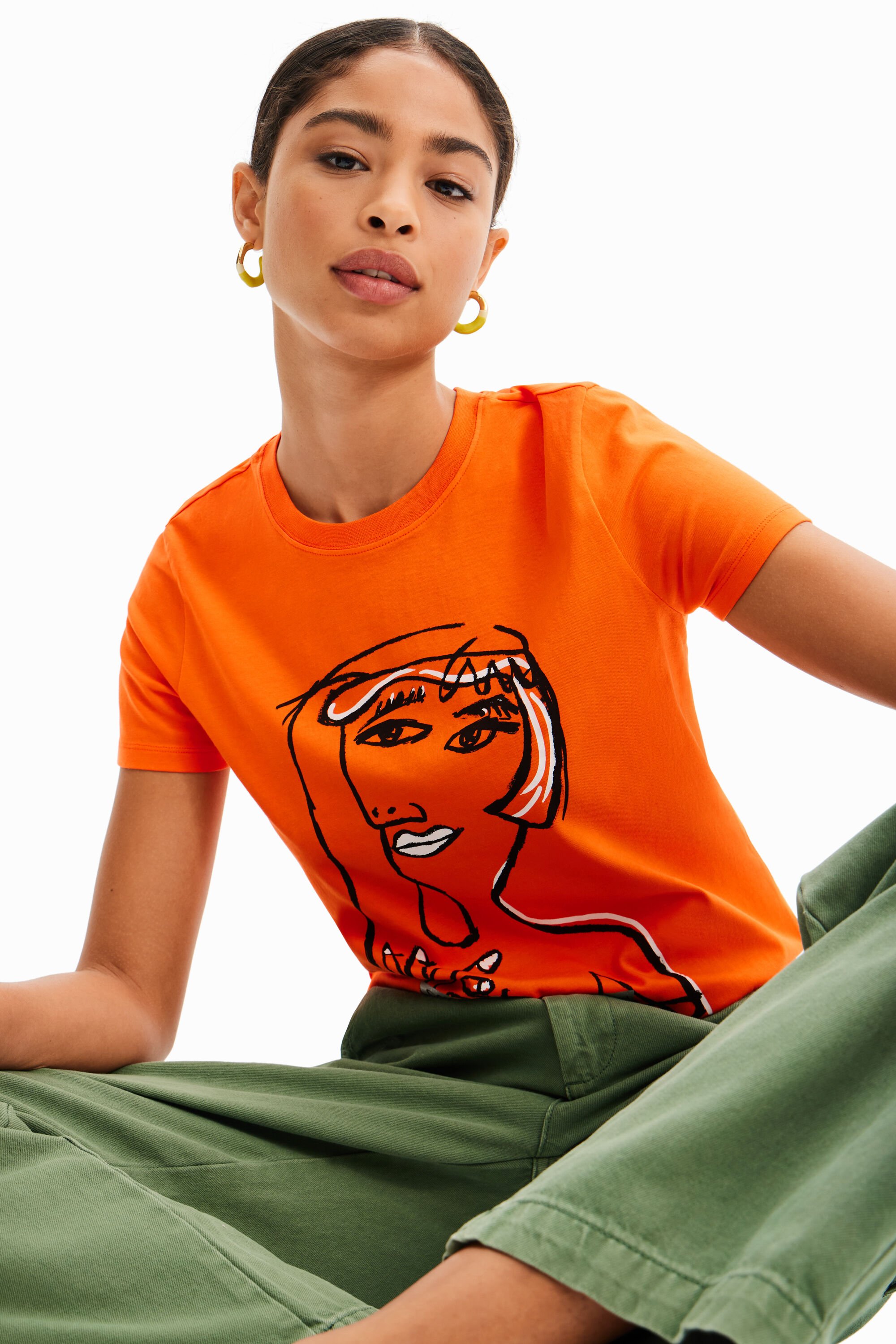 T-shirt visage arty