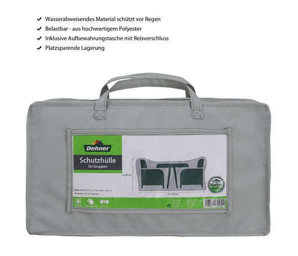 Dehner Abdeckhaube für Sitzgruppen, grau