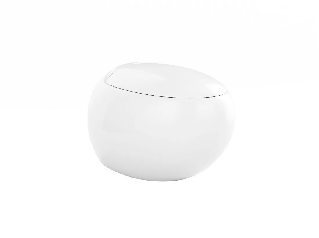 Pack WC suspendu en céramique blanc avec bâti-support décoratif - HURO II