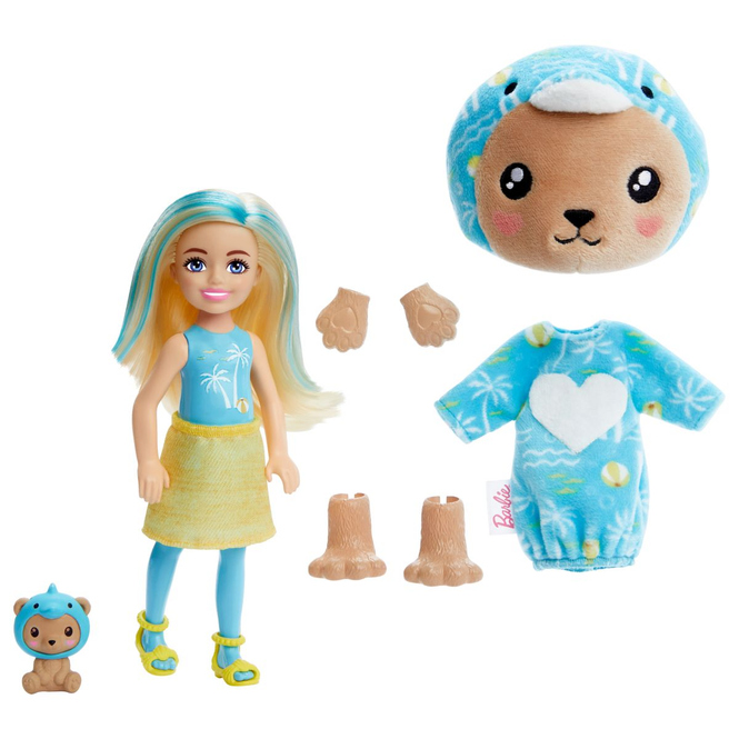 Barbie - Cutie Reveal -  Kostüm-Reihe - Chelsea - Teddy Delfin