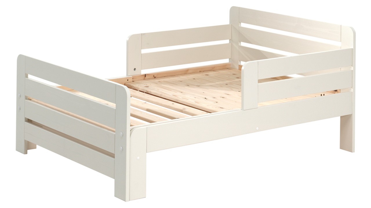 Meegroeibed Jumper met matras 140+60 cm wit