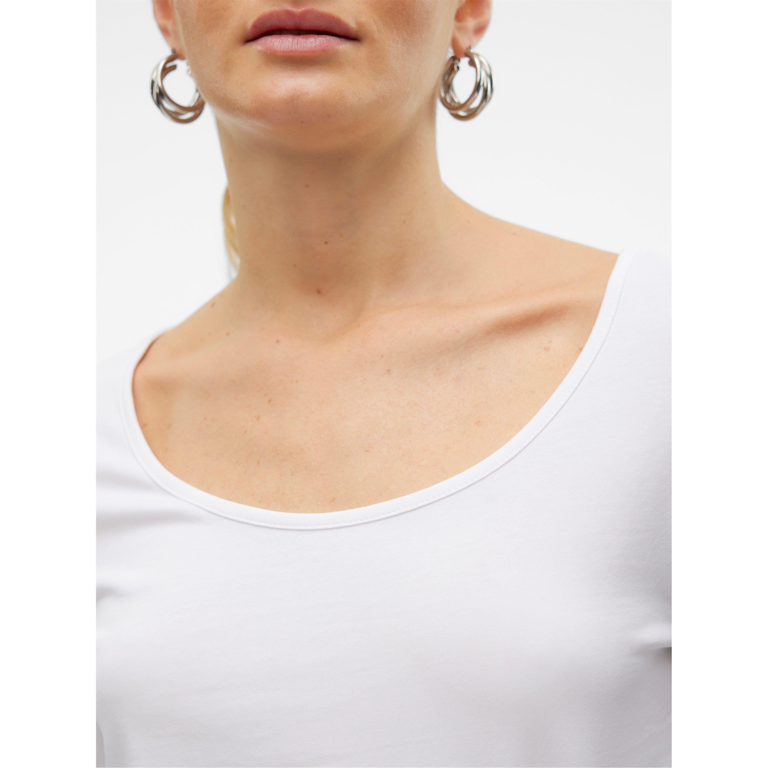 Vero Moda VM Maxi Long Sleeve U Neck T Shirt