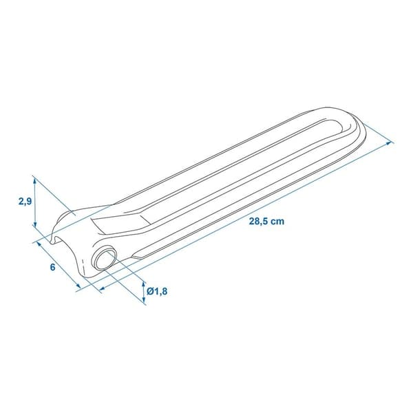 Tilhengerhengsel 270mm