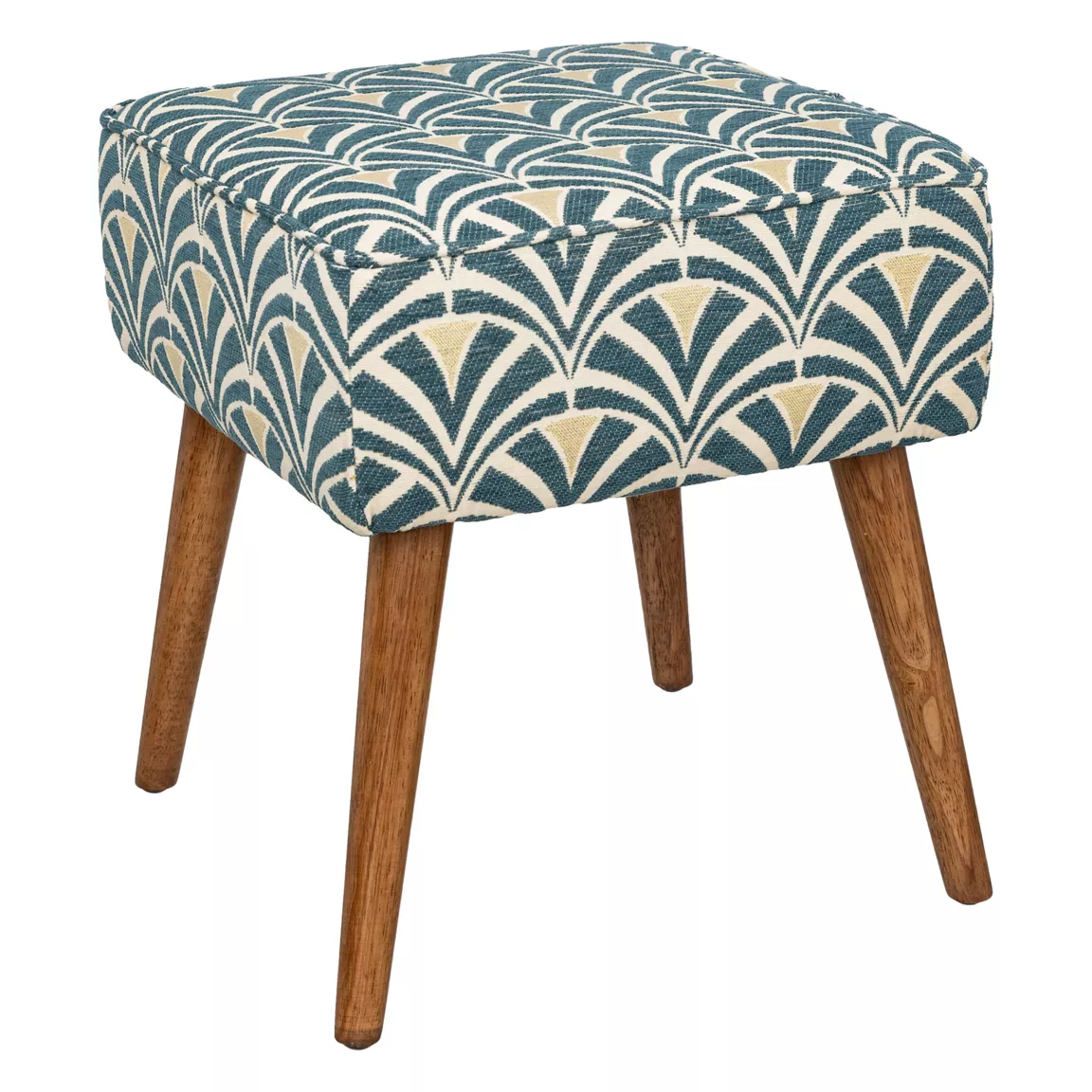 Tabouret bois (H42 cm) Chiara Bleu