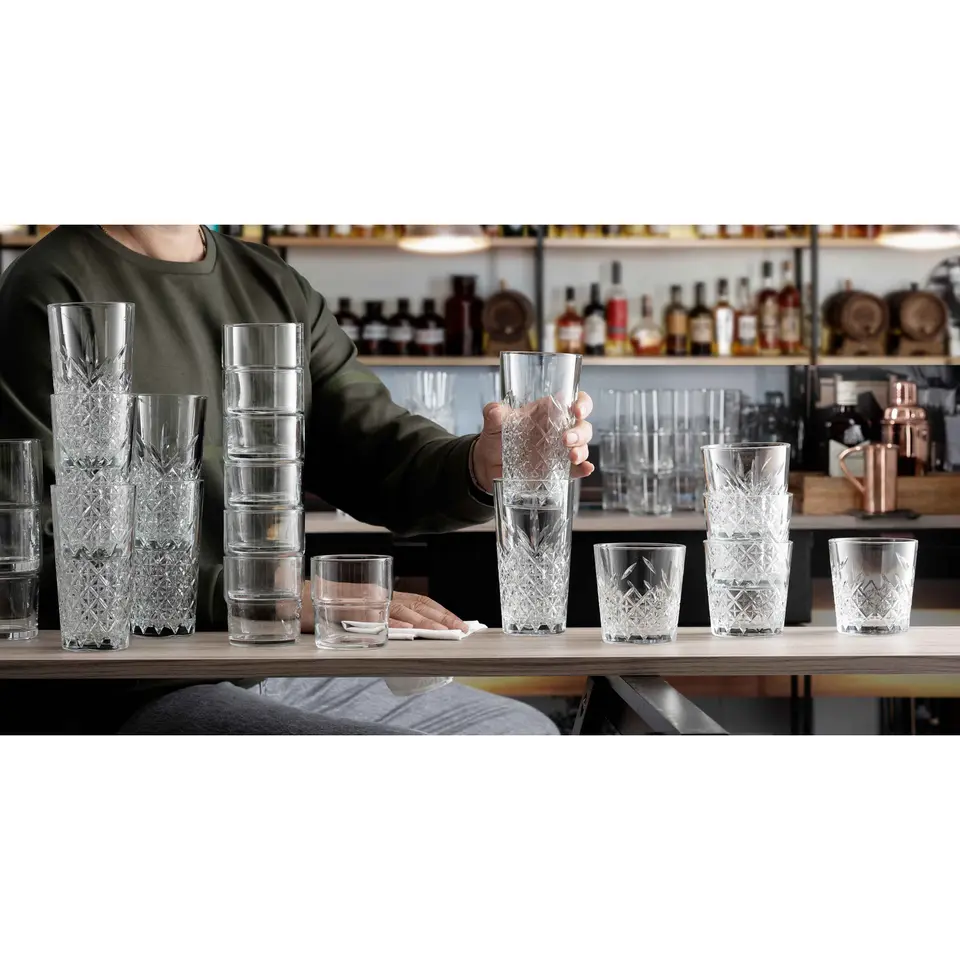 Pasabahce Whisky tumbler glazen - 6x - Timeless serie - 340 ml