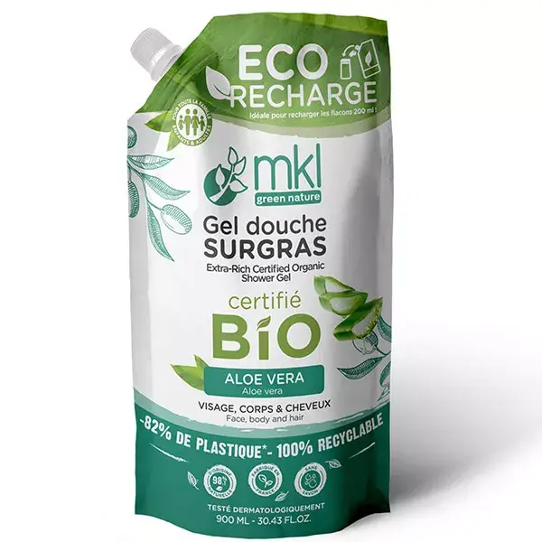 Gel de Banho Orgânico MKL Green Nature Eco-refill** Aloe Vera 900ml