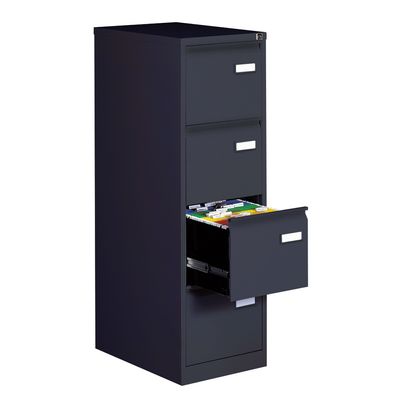 Classeur métallique pour dossiers suspendus - 4 tiroirs - H132 x L41 x P62 cm - anthracite
