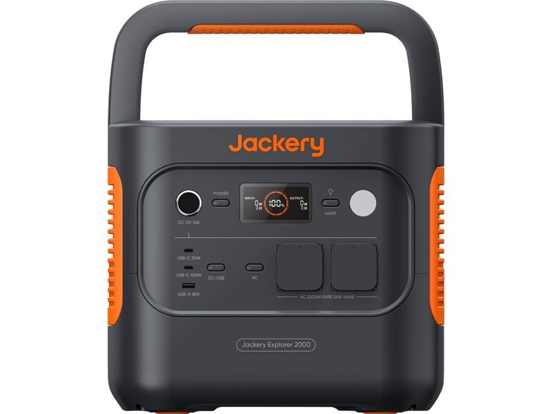 Jackery Power Station Explorer 2000 V2 EU 2.042 Wh Tragbares Kraftwerk