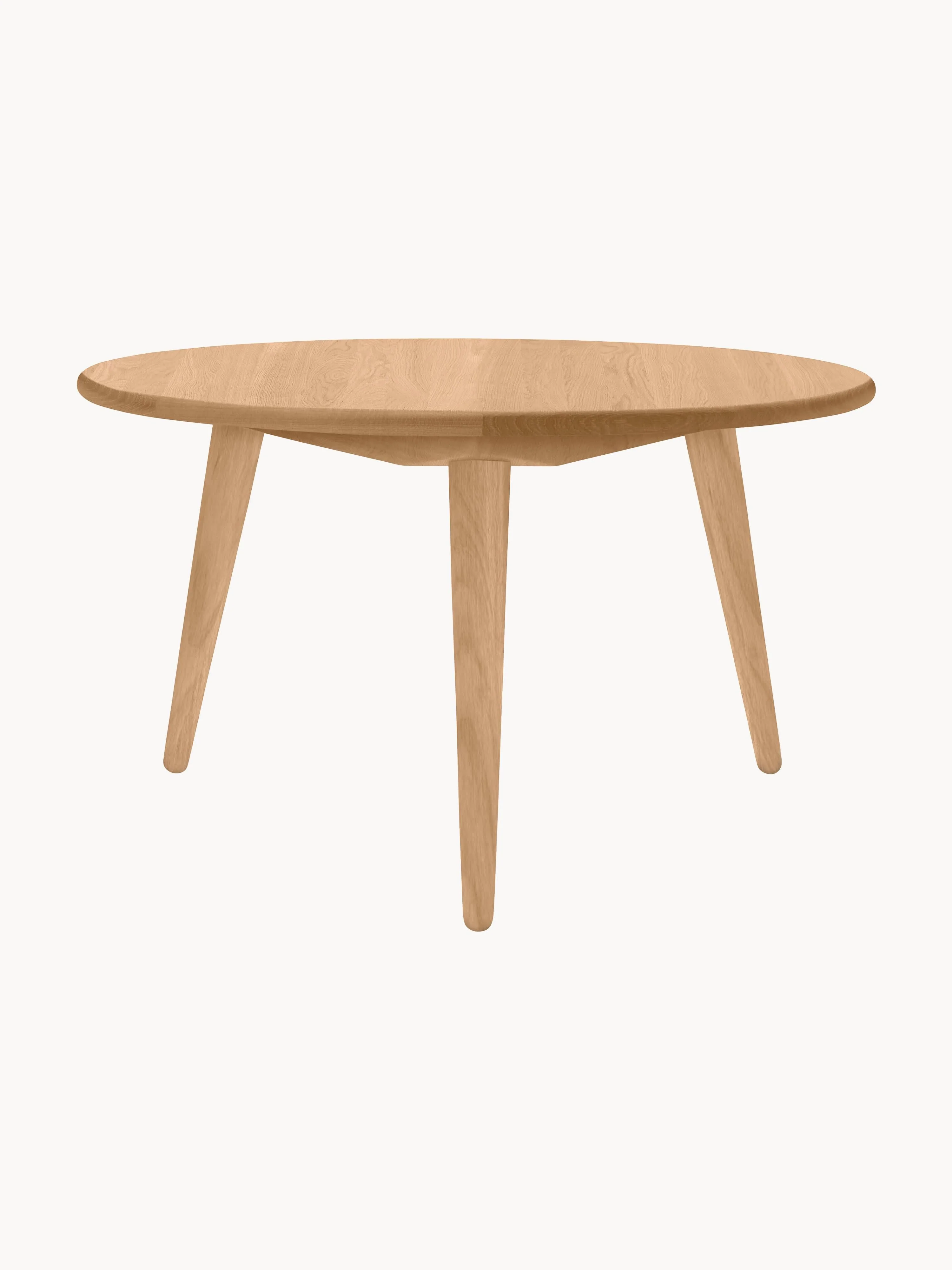 Ronde salontafel CH008 van eikenhout