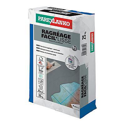 Ragréage Facil'Lisse Parexlanko gris 25 kg
