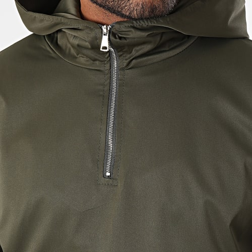 Veste Outdoor Capuche Vert Kaki