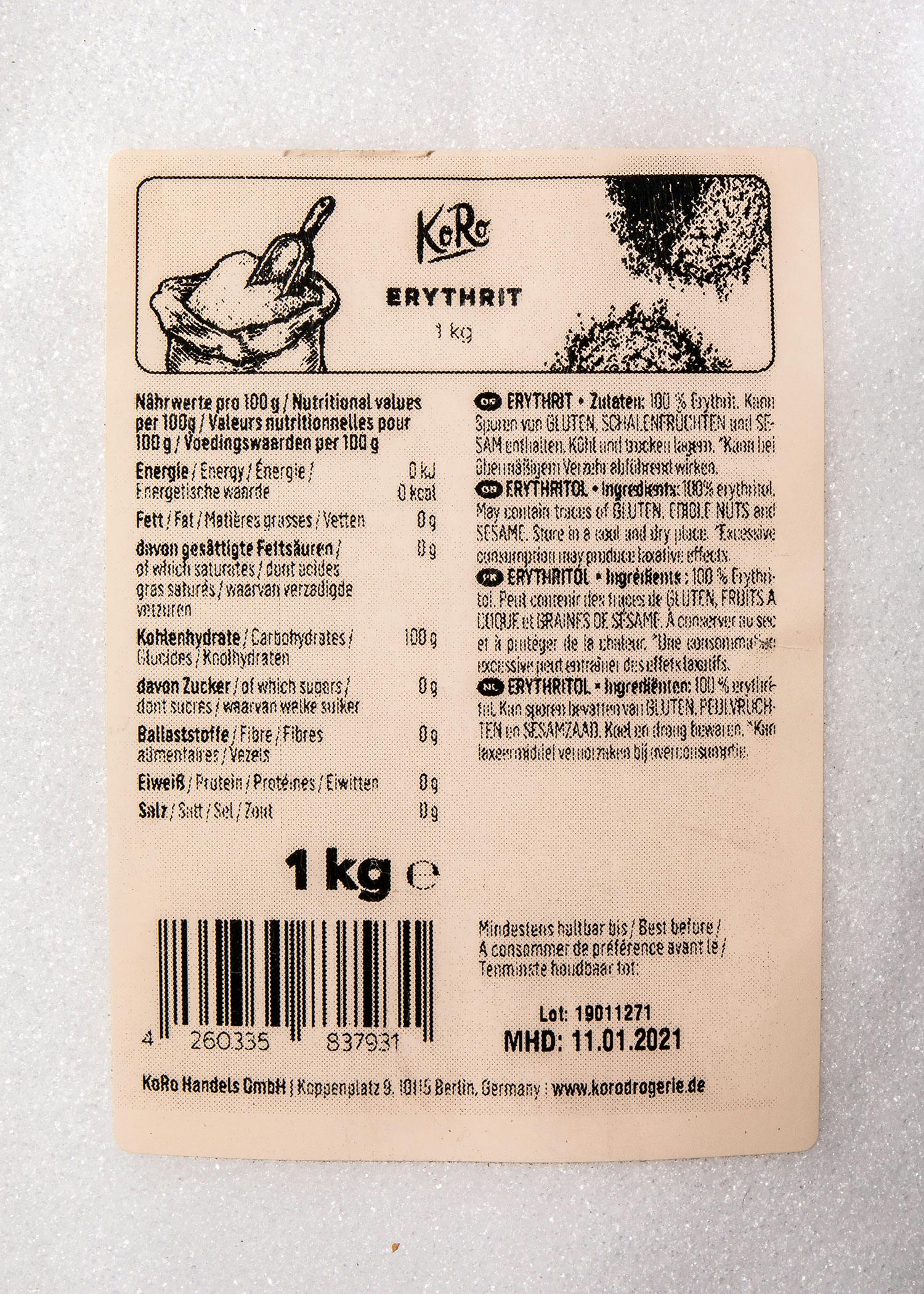 Erythrit 1 kg