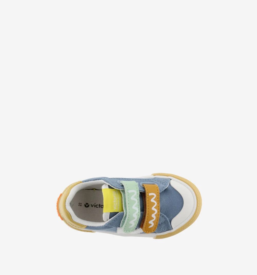 TRIBU SCRATCH PRINT MULTICOLORE Baskets imprimées pour enfant JEANS