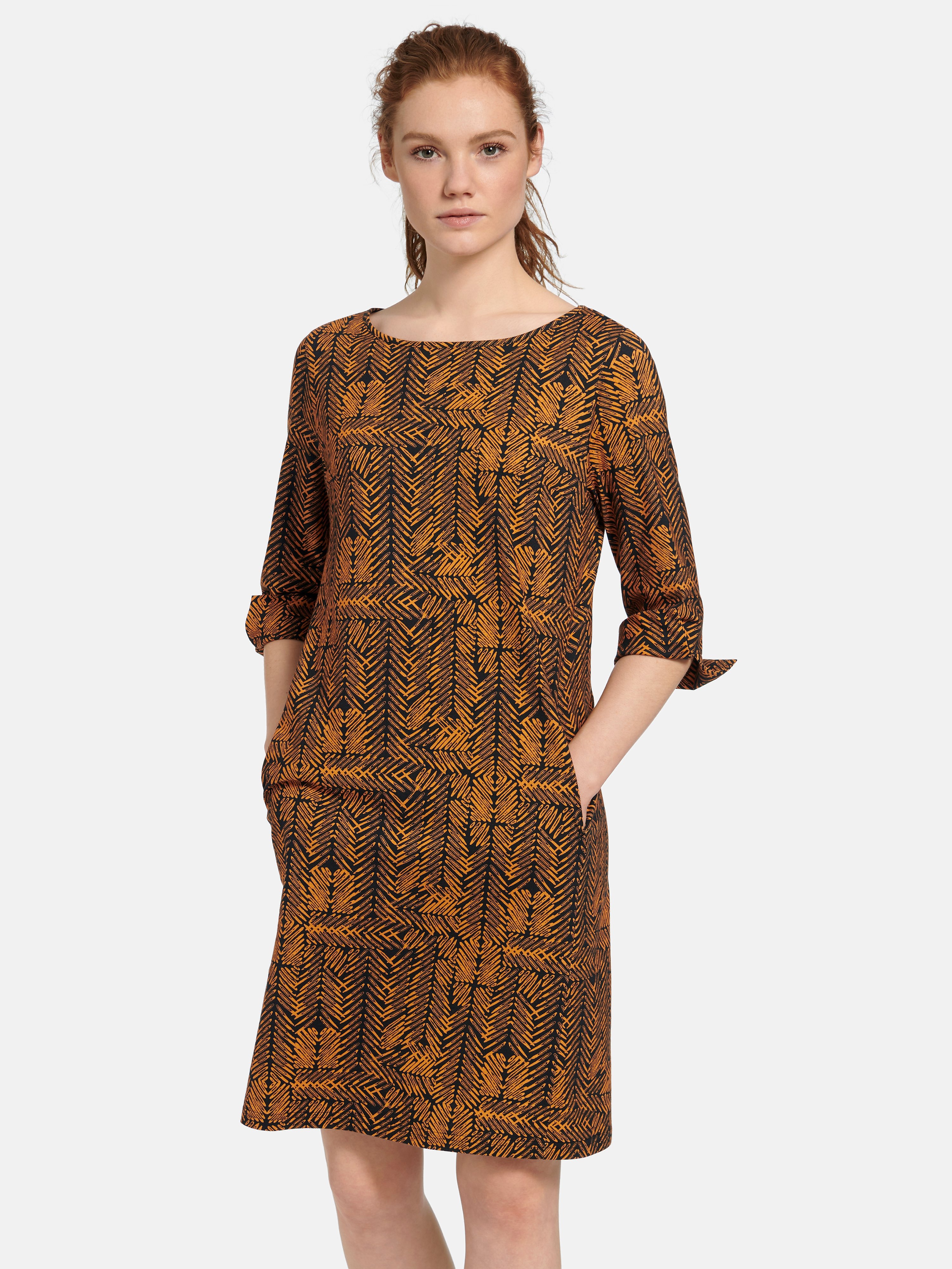 Jersey-Kleid mit 3/4-Arm