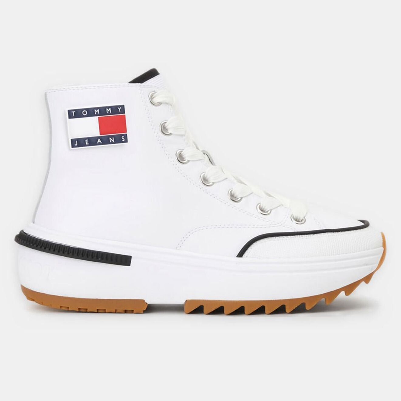 Tommy Hilfiger Baskets en Cuir Run Cleat blanches
