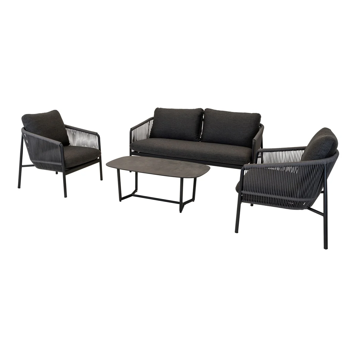 Loungeset Osaka zwart