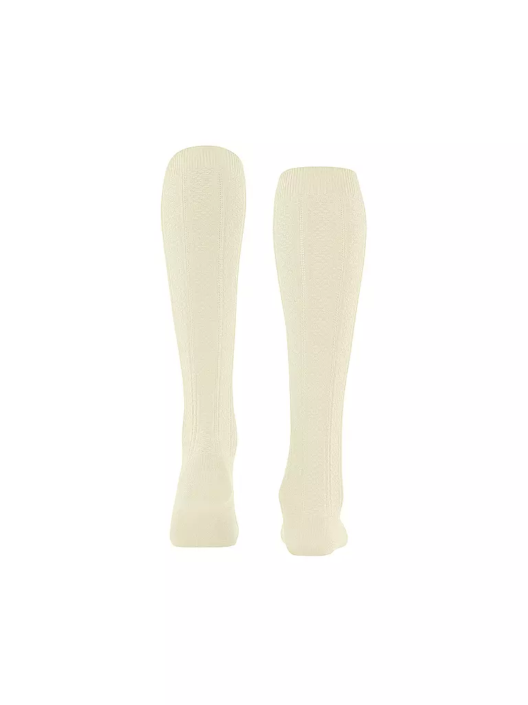 FALKE Kniestrümpfe NEEDLEPOINT offwhite creme