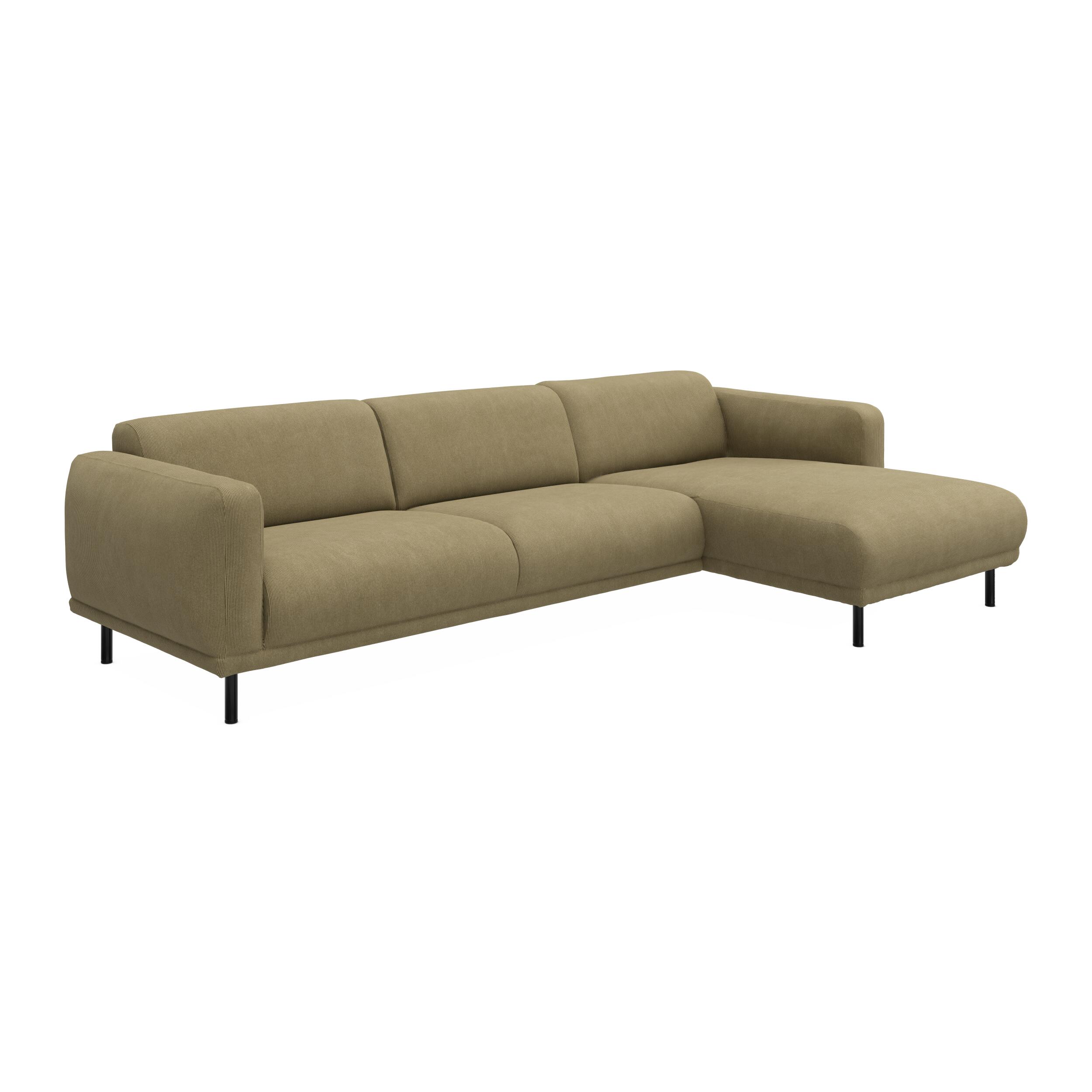 Parker højrevendt sofa med chaiselong