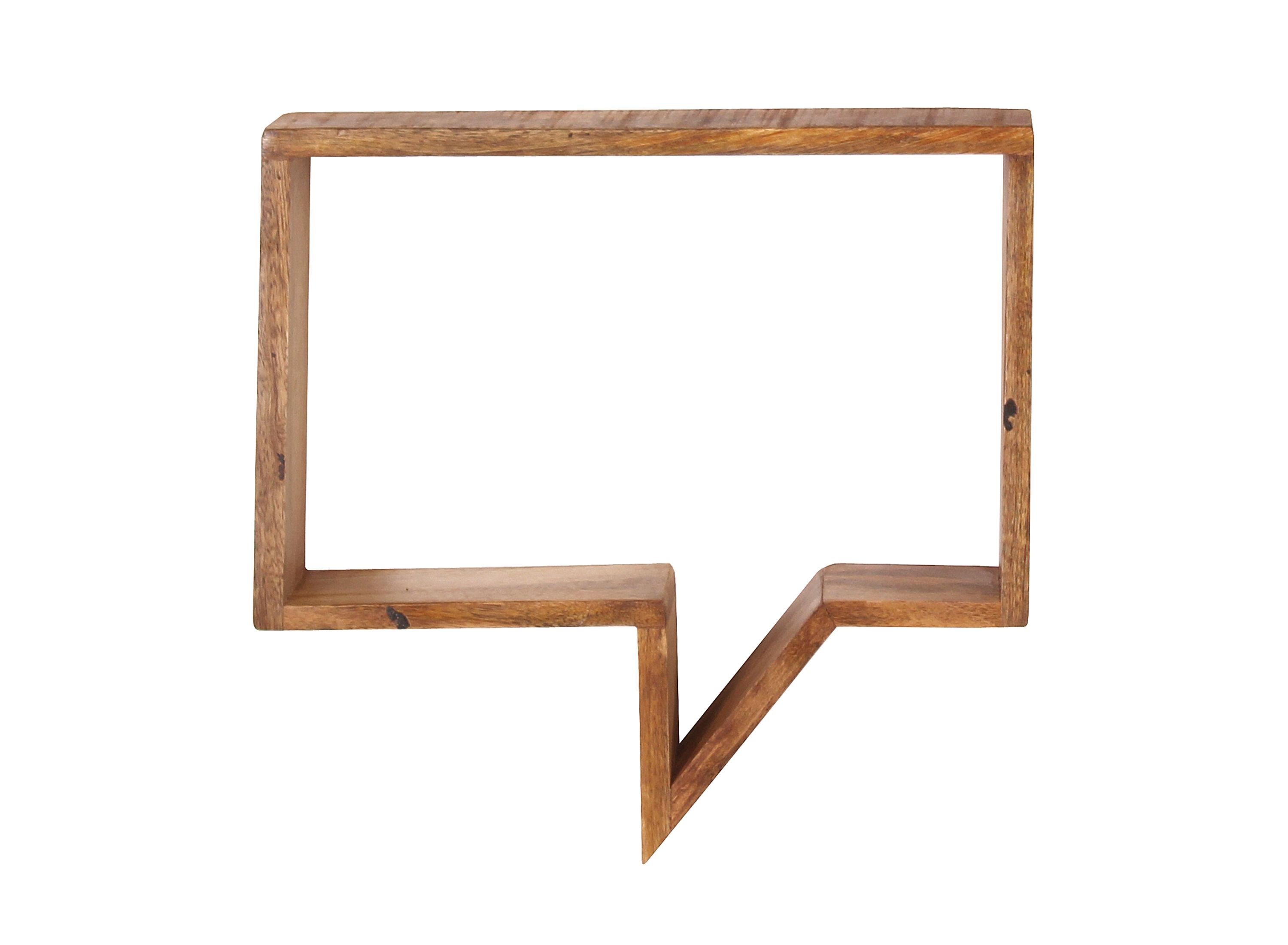 Wandregal 2er-Set Massivholz Bücherregal Holz Regal