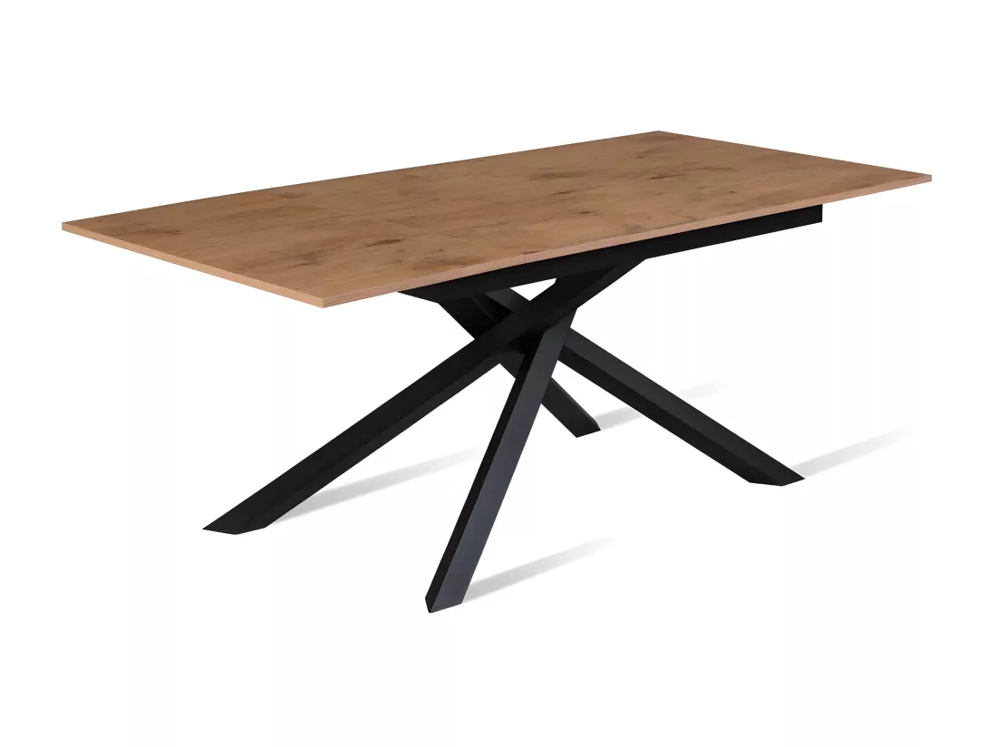 Pulse Table extensible (140/190 x 90 cm) en Mélamine Noir