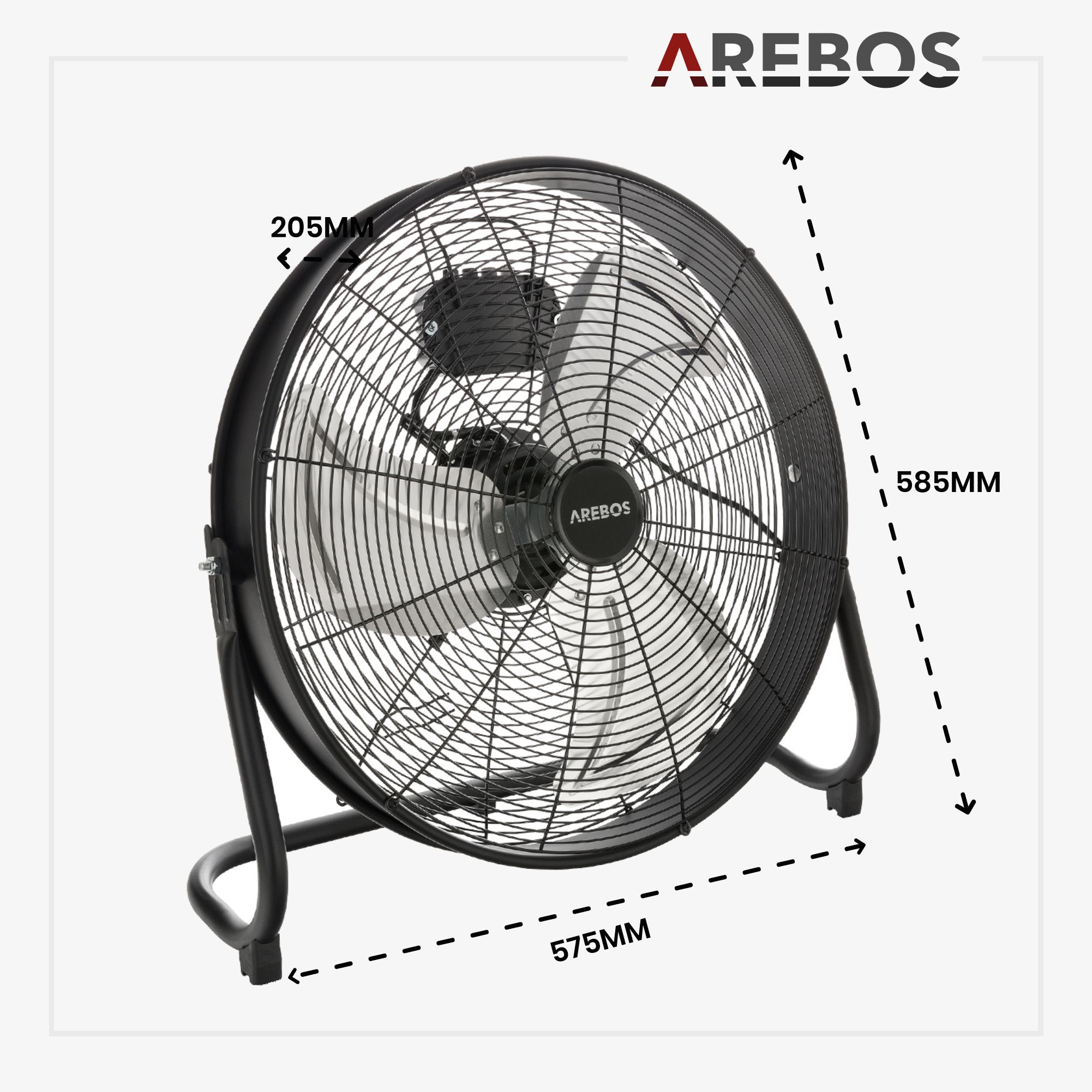 Bodenventilator 20 Zoll 120W
