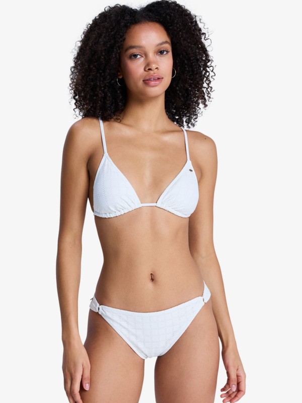 Roxy Island Set Ensemble bikini triangle deux pièces Blanc Femme