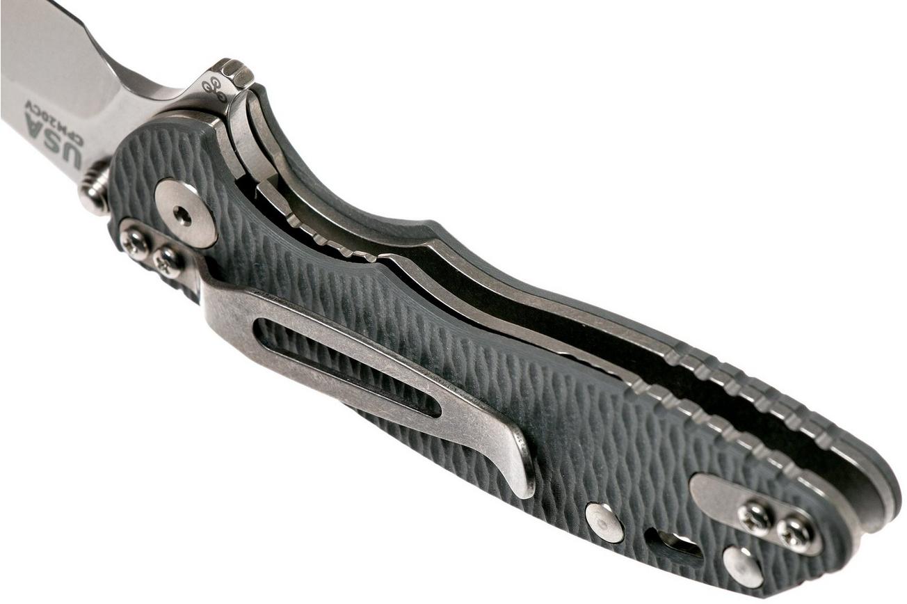 Rick Hinderer XM18 3” Skinny Slicer Linerlock, Grey G10 zakmes