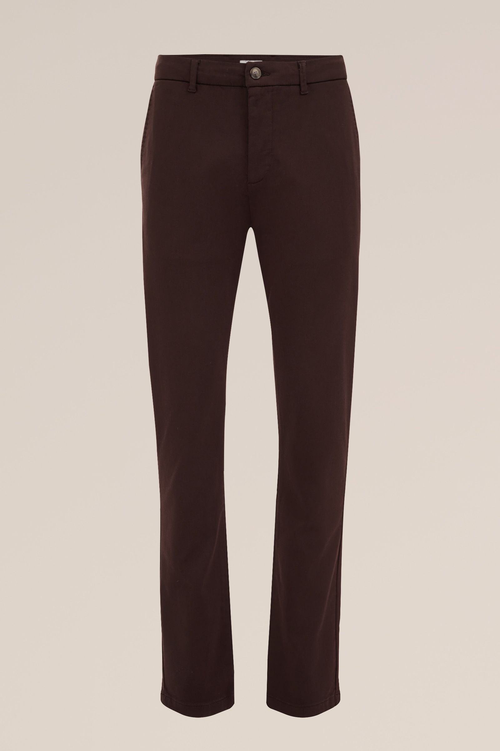slim fit chino van jog kwaliteit Fundamentals Kaneelbruin