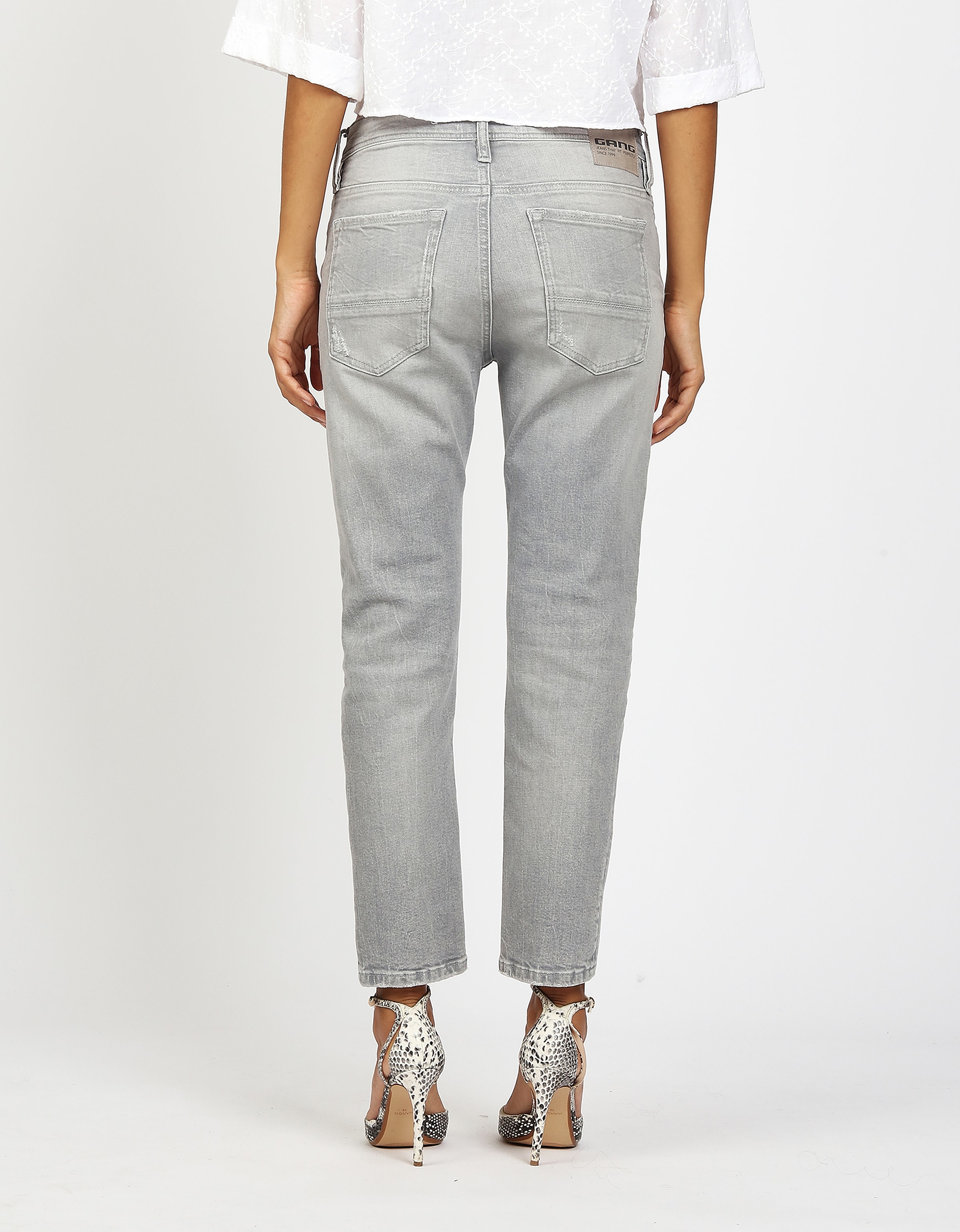 GANG Boyfriend-Jeans »94NICA CROPPED« mit geraden und verkürzten Beinverlauf