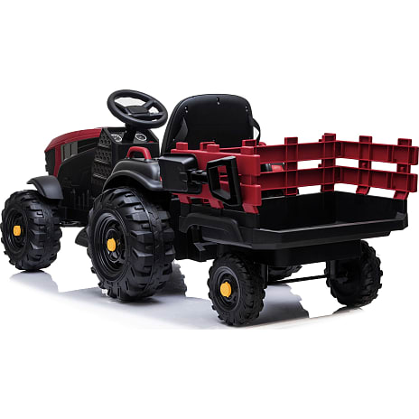 Traktor med trailer og skovl