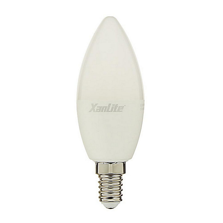 Ampoule LED E14 Flamme IP20 470lm 5W 40W Xanlite blanc neutre